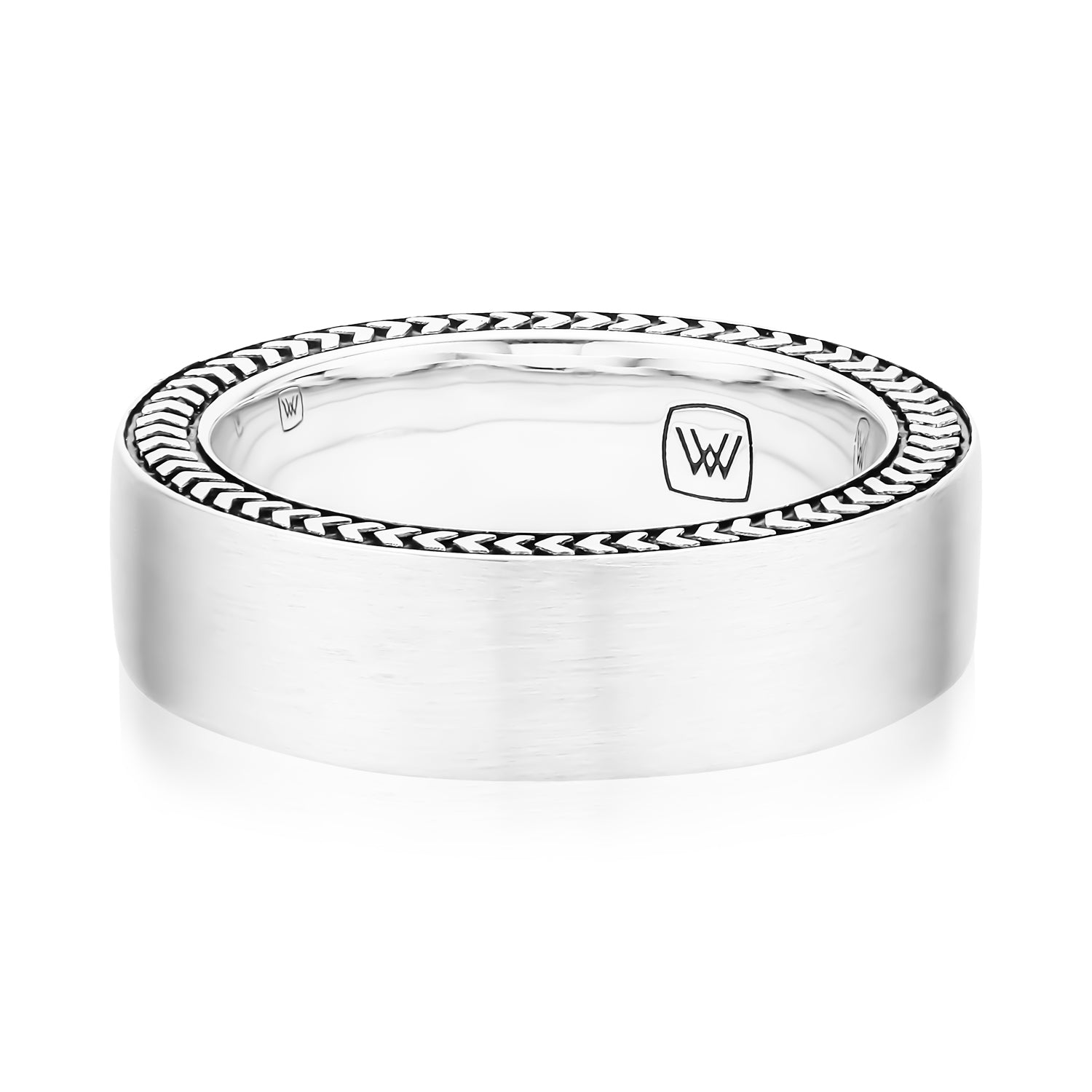Vera Wang Love Sterling Silver Men's Ring