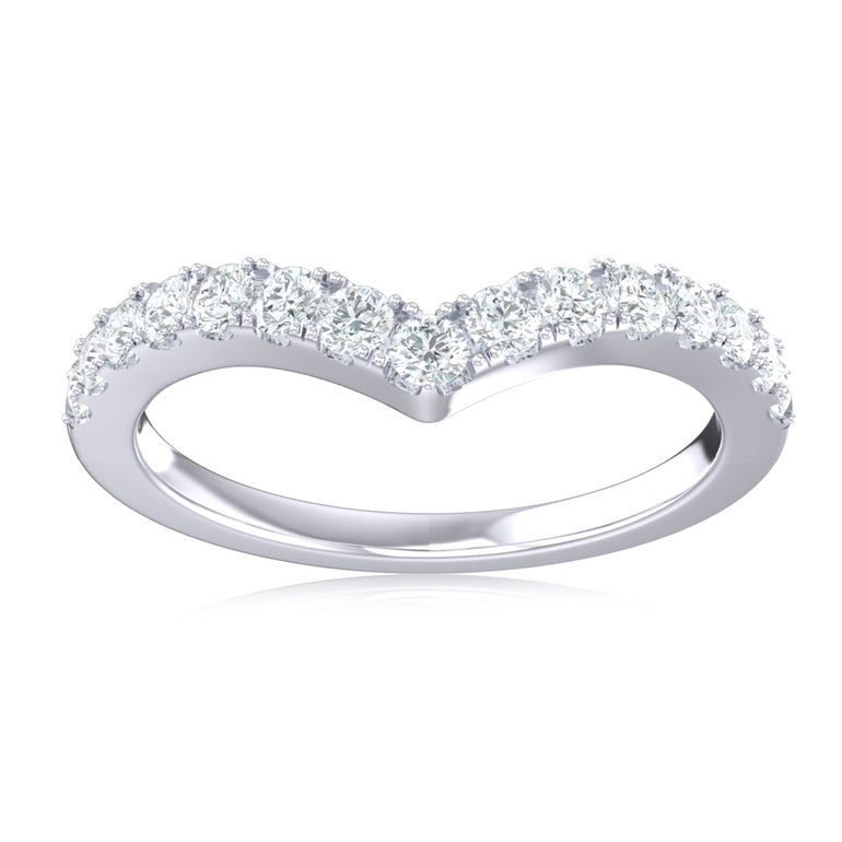 9ct White Gold Round Brilliant Cut 0.33 Carat tw Diamond Eternity Ring