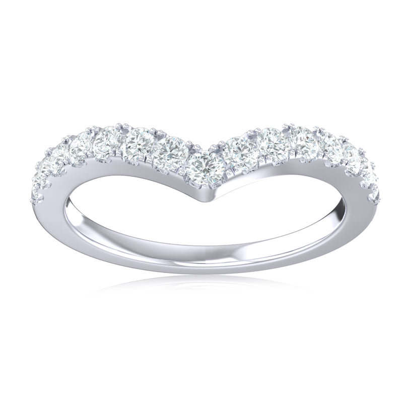 9ct White Gold Round Brilliant Cut 0.33 Carat tw Diamond Eternity Ring