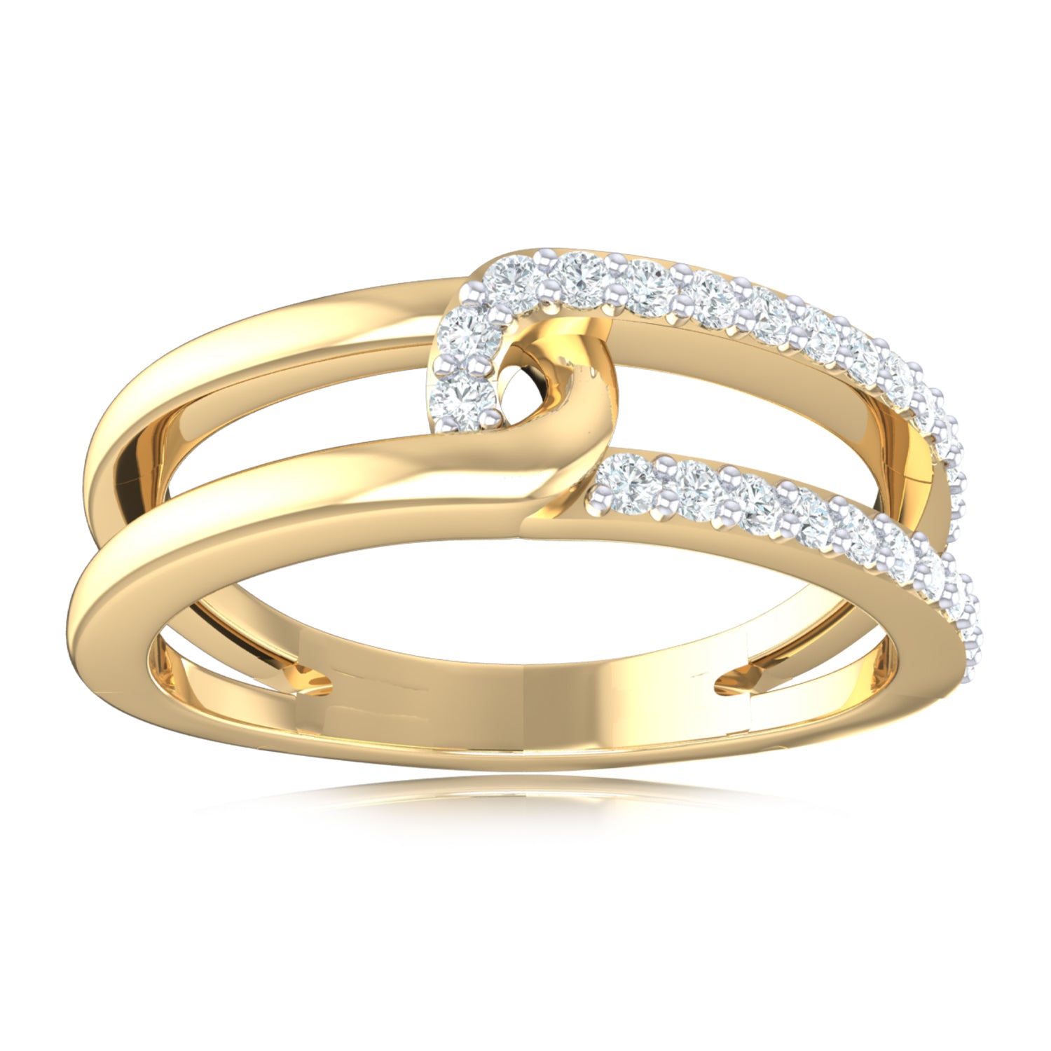 9 carat yellow store gold diamond ring