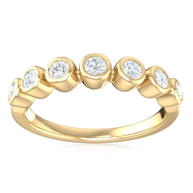 9ct Yellow Gold Round Cut 0.25 Carat tw Diamond Ring