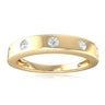 9ct Yellow Gold Round Brilliant Cut 0.15 Carat tw Diamond Dress Ring