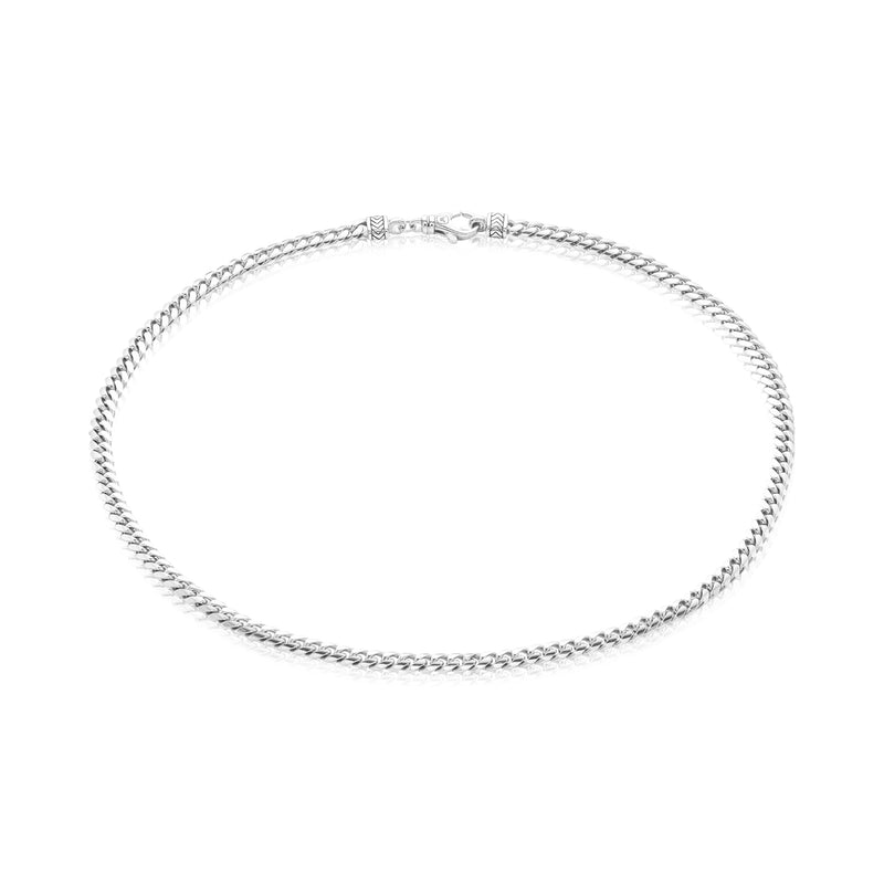 Vera Wang Sterling Silver 55cm Cuban Link Chain Necklace