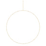 9ct Yellow Gold Round Cut 0.50 Carat tw White Diamond Necklace