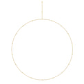 9ct Yellow Gold Round Cut 0.50 Carat tw White Diamond Necklace