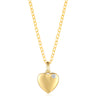 9ct Yellow Gold Round Cut Children's Heart Diamond Pendant