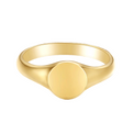 9ct Yellow Gold Round Children's Signet Ring