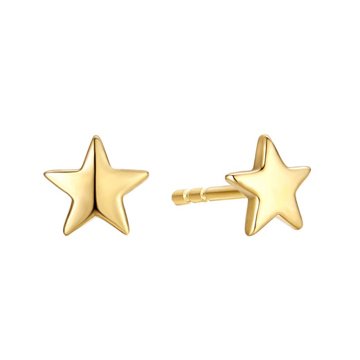 9ct Yellow Gold Children's Star Stud Earrings