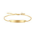 9ct Yellow Gold 14-16cm Children's ID Bracelet