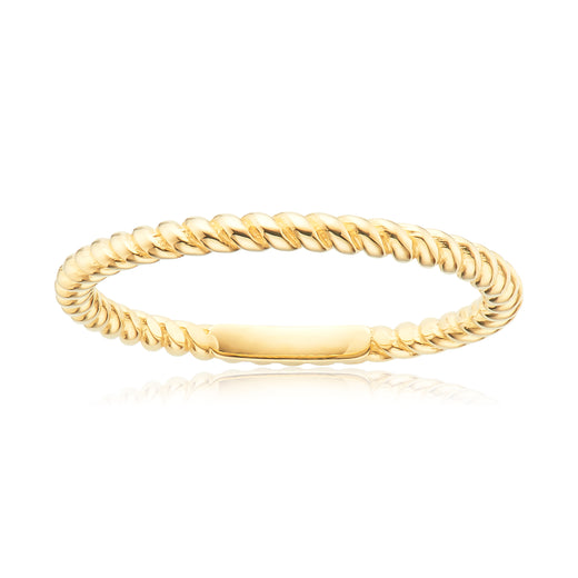 9ct Yellow Gold Twist Band Ring – Mazzucchelli's