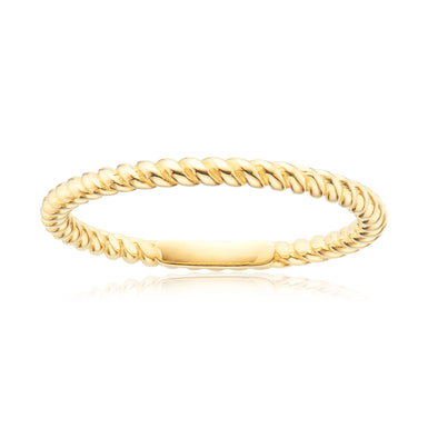 9ct Yellow Gold Twist Band Ring