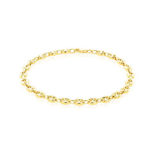 9ct Yellow Gold 19cm Gucci Link Bracelet
