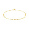 9ct Yellow Gold 19cm Flat Link Bracelet