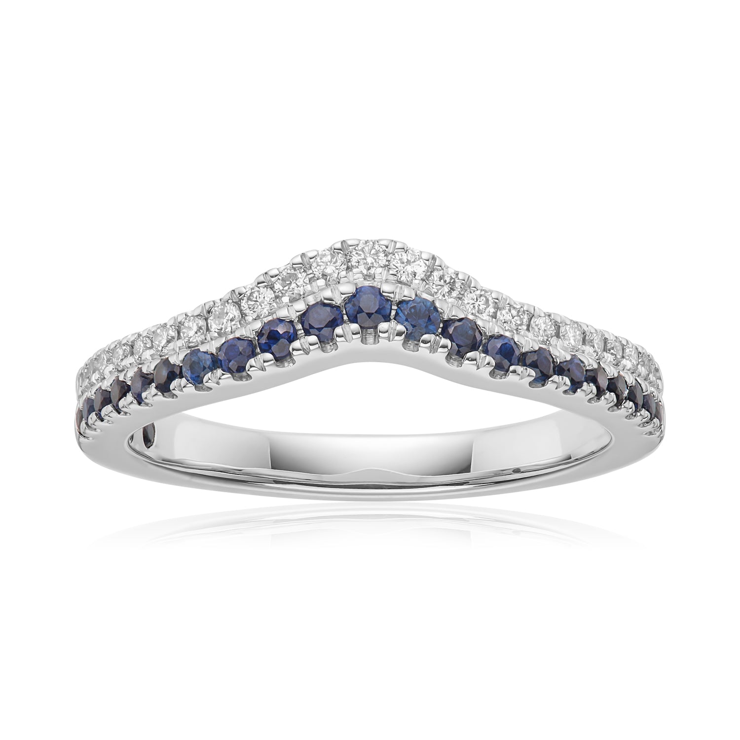 Vera wang diamond and deals sapphire ring