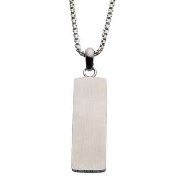 Stainless Steel 55cm Engrave Pendant