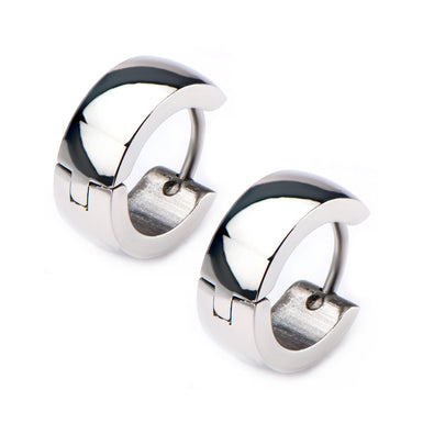 Stainless Steel 9mm Huggie Earrings