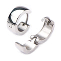 Stainless Steel 9mm Huggie Earrings