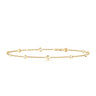 9ct Yellow Gold Round Cut 0.25 Carat tw Diamond Bracelet