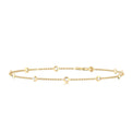 9ct Yellow Gold Round Cut 0.25 Carat tw Diamond Bracelet