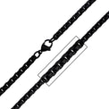 Stainless Steel 56cm Black Box Chain