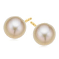18ct Yellow Gold 10mm Gold South Sea Pearl Stud Earrings