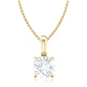 Promise 18ct Yellow Gold Round Cut 1.55 Carat tw Lab Grown Certified Diamond Pendant