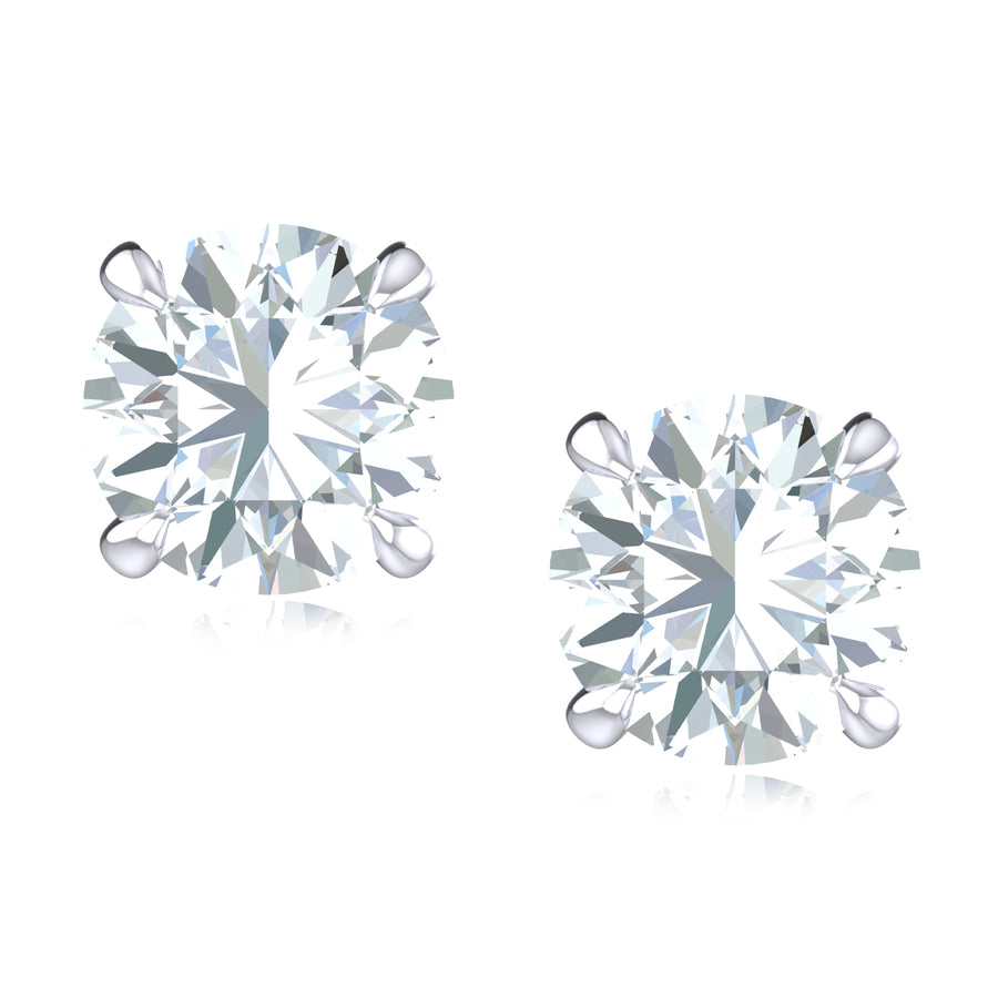Promise 18ct White Gold Round Cut 1.5 Carat tw Lab Grown Diamond Stud Earrings
