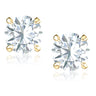 Promise 18ct Yellow Gold Round Cut 1.08 Carat tw Lab Grown Certified Diamond Earrings