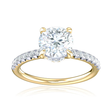 Promise 18ct Yellow Gold Round Cut 1.25 Carat tw Lab Grown Certified Diamond Ring