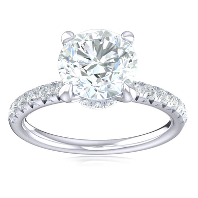 Promise 18ct White Gold Round Brilliant Cut 1.80 Carat tw Lab Grown Certified Diamond Ring