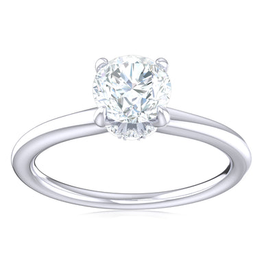 Promise 18ct White Gold Round Cut 0.55 Carat tw Lab Grown Certified Diamond Ring