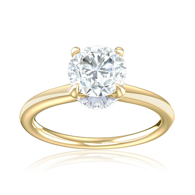Promise 18ct Yellow Gold Round Cut 0.75 Carat tw Lab Grown Certified Diamond Ring