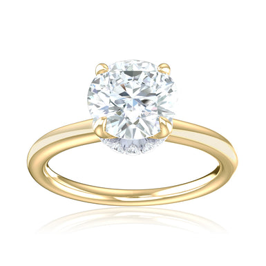 Promise 18ct Yellow Gold Round Cut 1.05 Carat tw Lab Grown Certified Diamond Ring