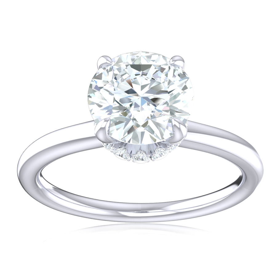 Promise 18ct White Gold Round Brilliant Cut 1.05 Carat tw Lab Grown Certified Diamond Ring