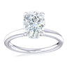 Promise 18ct White Gold Oval & Round Brilliant Cut 1.08 Carat tw Lab Grown Certified Diamond