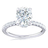 Promise 18ct White Gold Oval & Round Cut 1.25 Carat tw Lab Grown Certified Diamond Ring