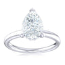 Promise 18ct White Gold Pear & Round Brilliant Cut 1.05 Carat tw Certified Lab Grown Diamond Ring