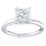 Promise 18ct White Gold Princess & Round Brilliant Cut 1.05 Carat tw Lab Grown Certified Diamond Ring