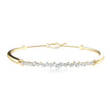 9ct Yellow Gold Round Cut 0.50 Carat tw Diamond Bracelet