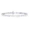 18ct White Gold Marquise, Oval, Pear & Round Cut 6 Carat tw Tennis Lab Grown Diamond Bracelet