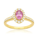 Heirloom 18ct Rose Gold Oval Cut 6x4mm Pink Sapphire 0.25 Carat tw Ring