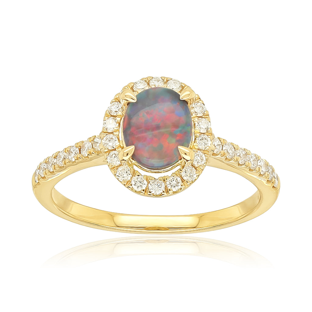 Heirloom opal deals engagement rings