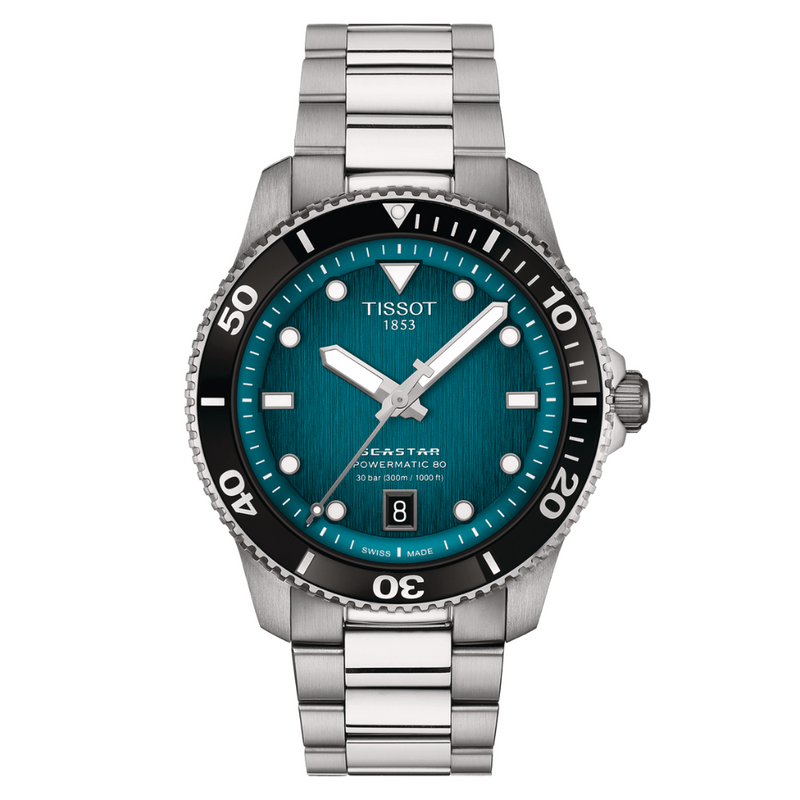 Tissot Seastar 1000 Powermatic 80 40mm Watch T1208071109100