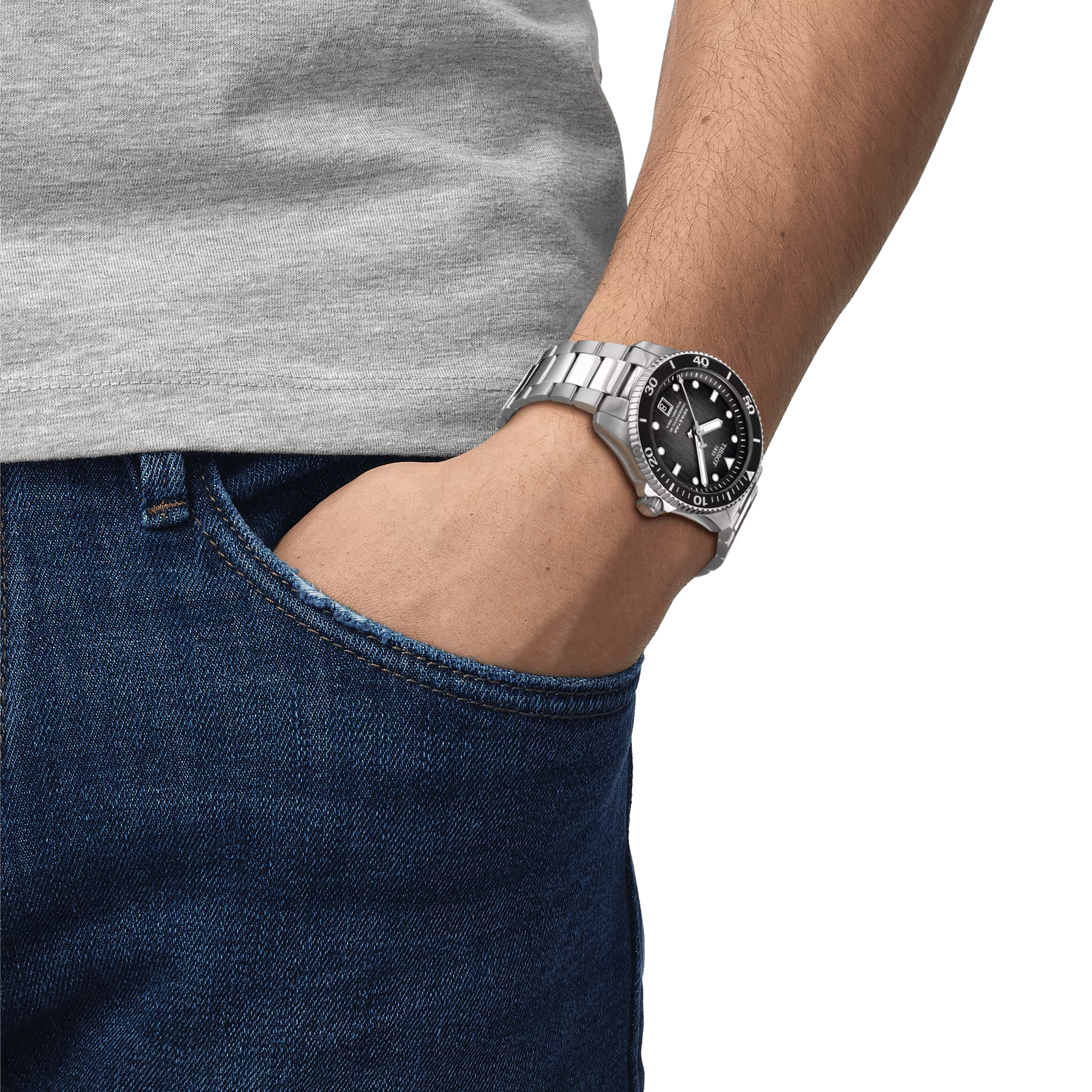 Tissot Seastar 1000 Powermatic 80 40mm Watch T1208071105100