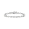 9ct White Gold Round Cut 12ctw Lab Grown Diamond Limited Edition Tennis Bracelet