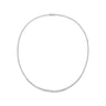 10ct White Gold Round Cut 15ctw Lab Grown Diamond Tennis Necklace