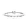 10ct White Gold Round Cut 8ctw Lab Grown Diamond Tennis Bracelet