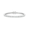 10ct White Gold Round Cut 10ctw Lab Grown Diamond Tennis Bracelet