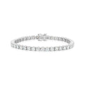 9ct White Gold Round Cut 10.00ctw Lab Grown Diamond Tennis Bracelet