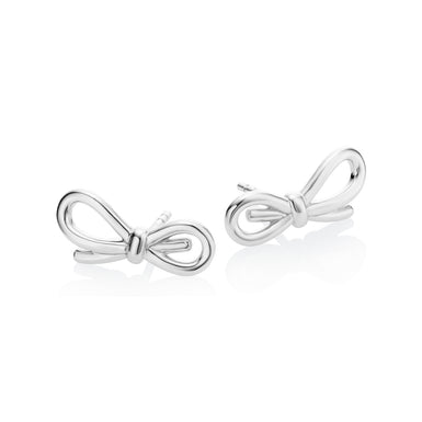 Vera Wang Sterling Silver Bow Earrings